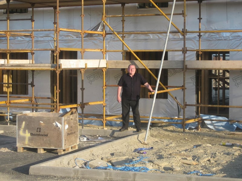 Sinn Féin Tony Hassan pictured at the site where social houses are being built at Skeoge. (2906MM07)