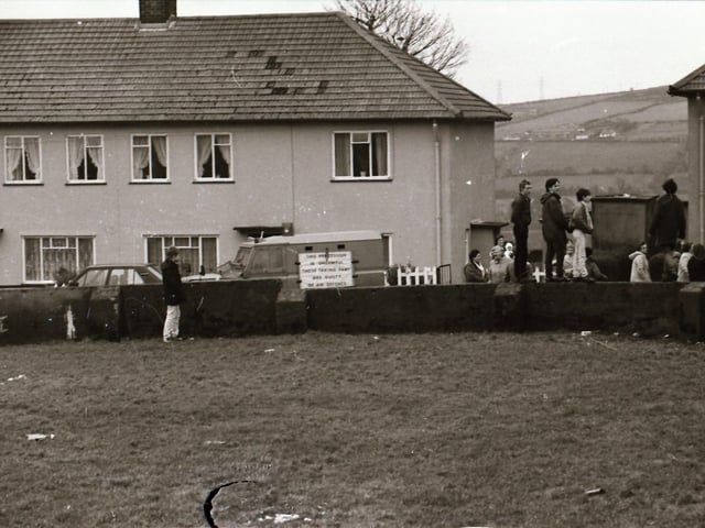 Bloody Sunday 14th anniversary commemorations in Derry in January 1986.