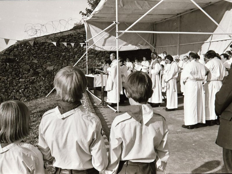 Columban celebrations at Long Tower Parish Grotto in the Brandywell.