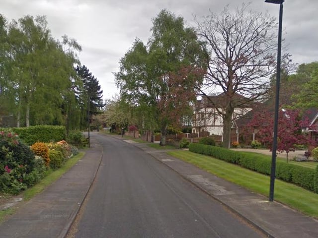 Surrounded by greenery, Whin Hill Road has an average house price of £587,250.