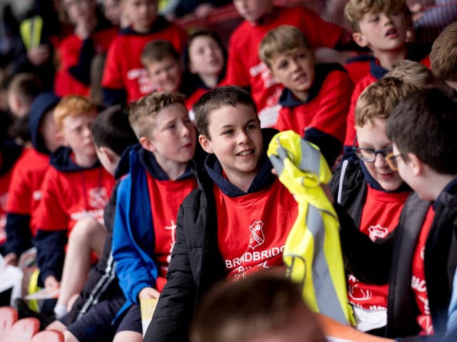 Participants at the Derry Diocese Fan The Flame annual Mass 2025 in Celtic Park.