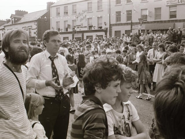 Scenes from festivals in Clonmany, Letterkenny and Derry back in August 1984.