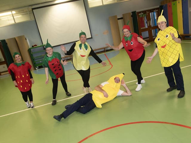Canteen staff get in on Friday's Halloween festivities at Greenhaw PS. : .