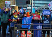 Royal College of Nurses members, campaigning for fair pay and conditions, pictured previously taking part in industrial action at Altnagelvin Hospital.  Photo: George Sweeney. DER2250GS - 38