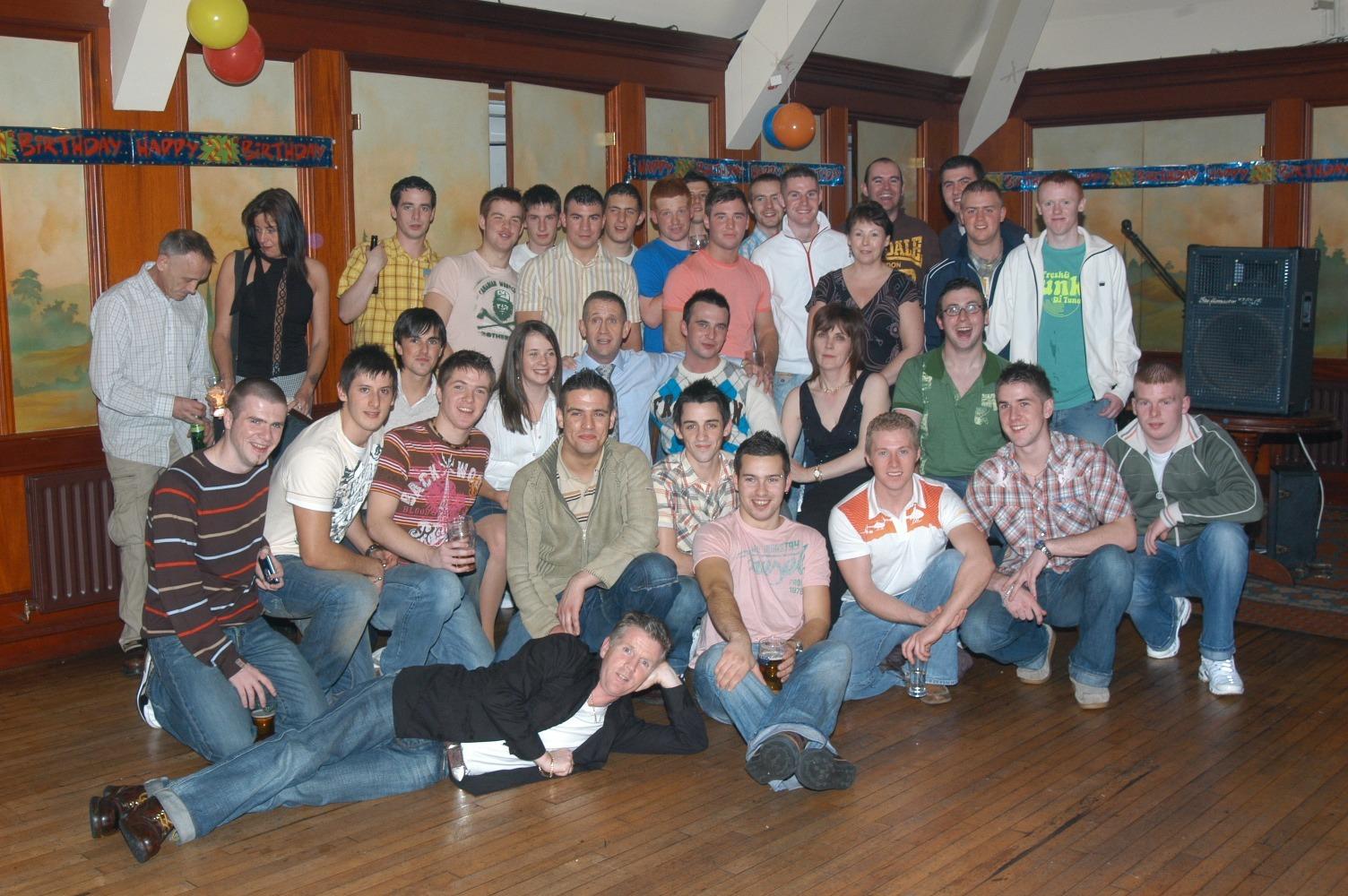 Kevin's 21st birthday party.