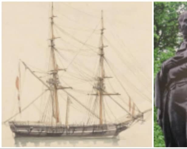 A Brigantine and Sir Robert Alexander Ferguson MP.