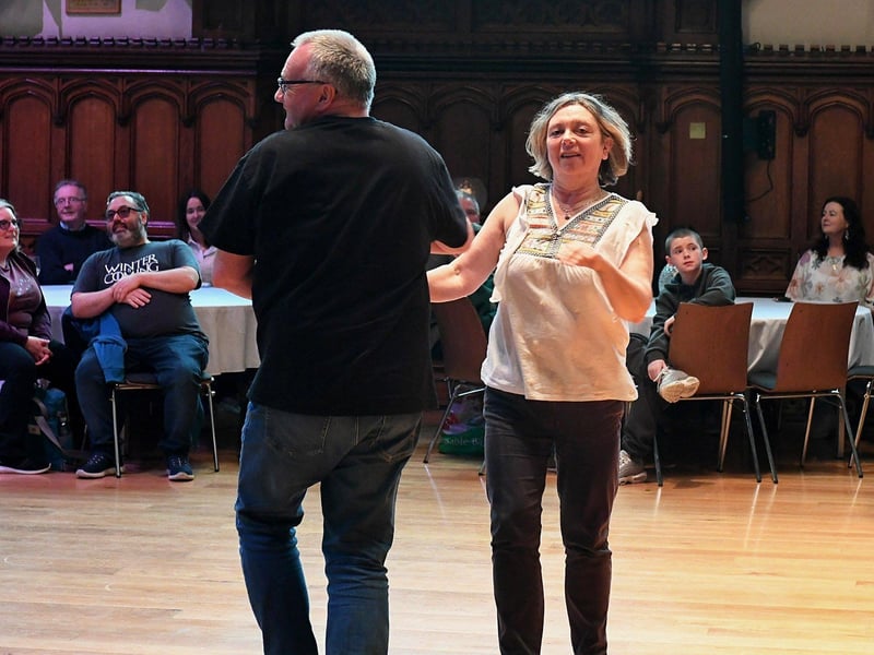 Celebrating the Roaring Forties in the Guildhall’s main hall.  Photo: George Sweeney