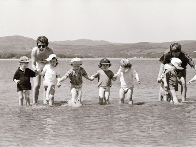 Tots having fun at Lisfannon in June 1995.