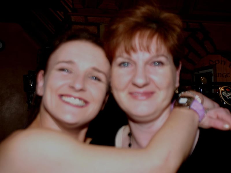 Donna pictured with mum Eileen at the big party. 702 dd : .