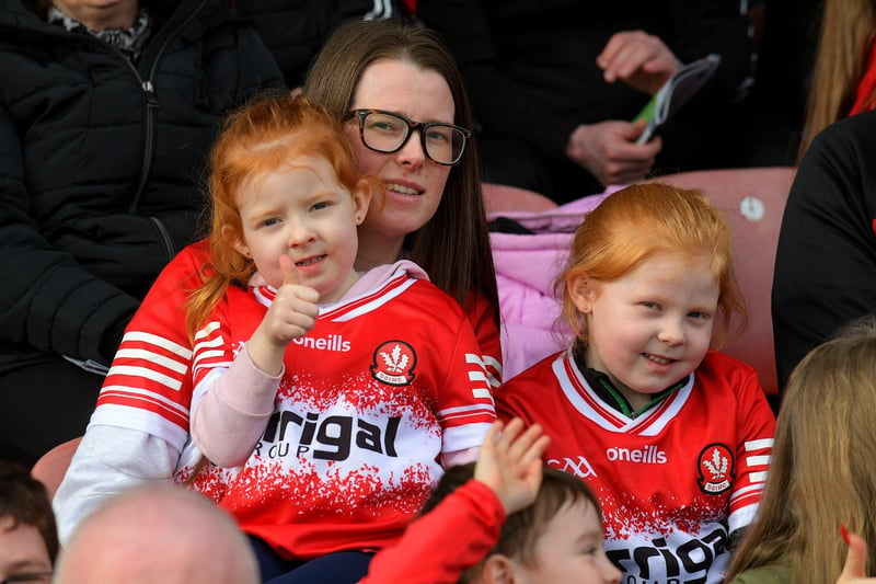 Fans at the Derry game against Roscommon on Sunday. George Sweeney