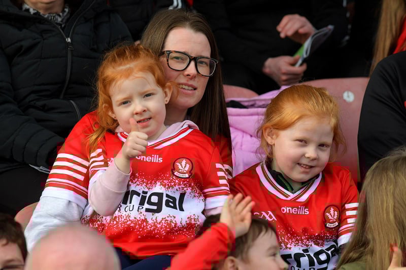 Fans at the Derry game against Roscommon on Sunday. George Sweeney