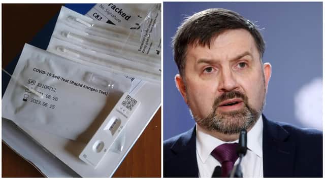 While routine tests are no longer widely available, Health Minister Robin Swann has urged those eligible to get their COVID and flu jabs.