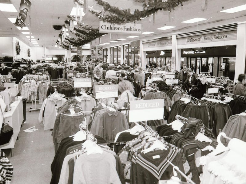Shoppers and some of the stores at the Richmond Centre back in 1994.