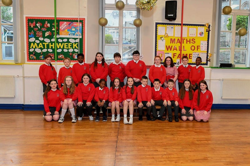 Mr. Gilmore's P7 class at St Eugene's Primary School.