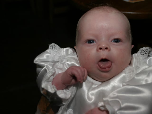 Emma Louise Moore's christening.