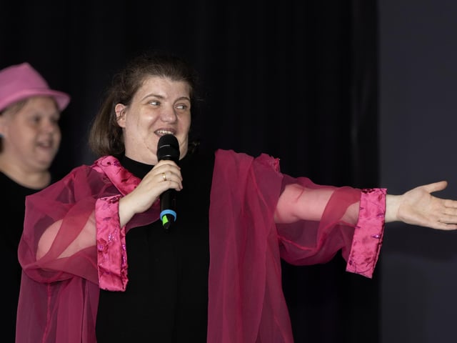 The highly acclaimed variety show performance of 'Unstoppable' in St Columb's Hall, Derry by the locally based Stage Beyond Theatre Company for young adults with learning disabilities supported by National Lottery funding through the Arts Council of Northern Ireland