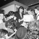 Mike Scott of The Waterboys with fans at the Rialto.