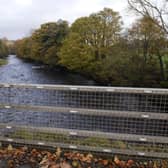 A view of the River Faughan at Drumahoe. LS46-115KM