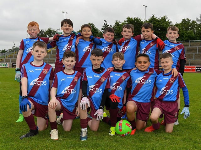 Derry Primary Schools Boys Finals at Celtic Park: St John’s Primary School. Photo: George Sweeney