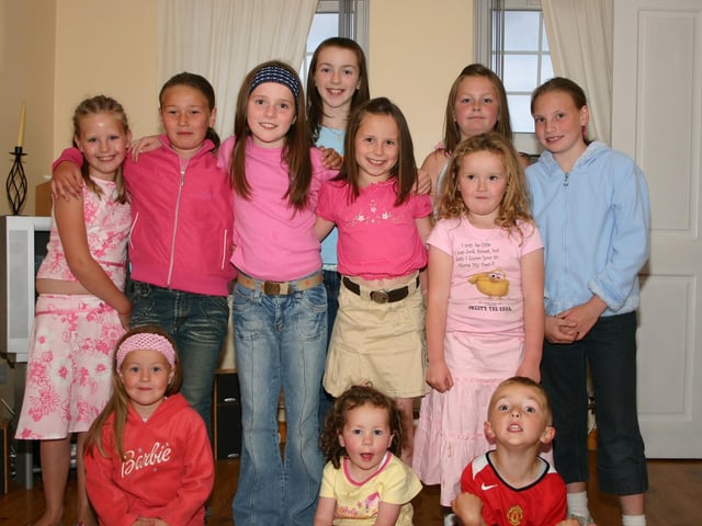 The Party Gang having a good time at the birthday of Jade McClafferty third left 7468dd : Parties in Derry in July 2005.
