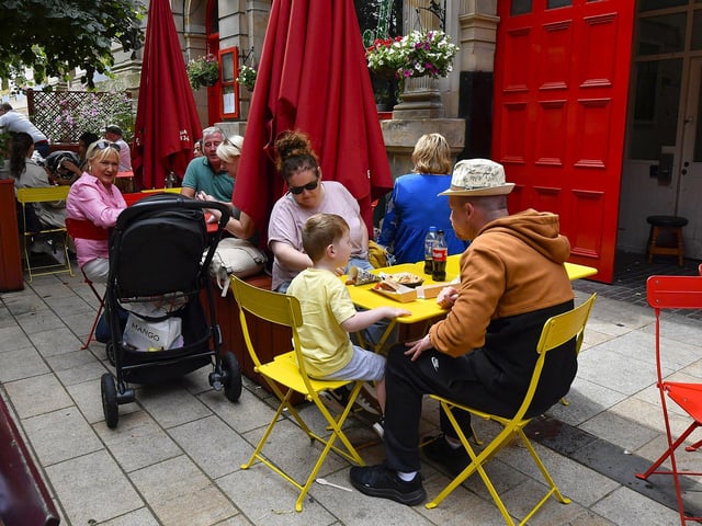 People at the LegenDerry Street Food Festival held at Guildhall Street and Harbour Square over the weekend.Photo: George Sweeney