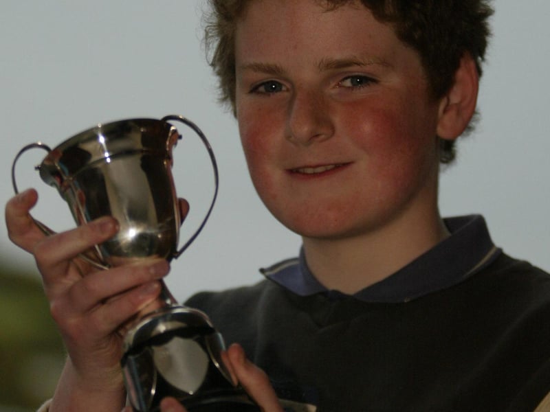 Murray McGinley winner of the open piano 8 - 10 yrs at Moville Feis. Murray is a student of the McGinley school of music. (1305JB07)