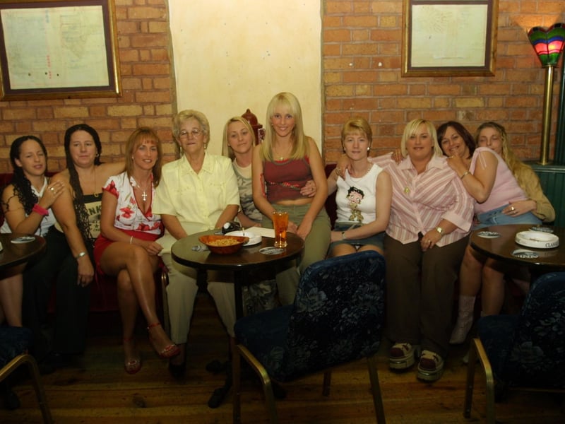 Pictures of birthdays, fundraisers and pub outings in July 2003