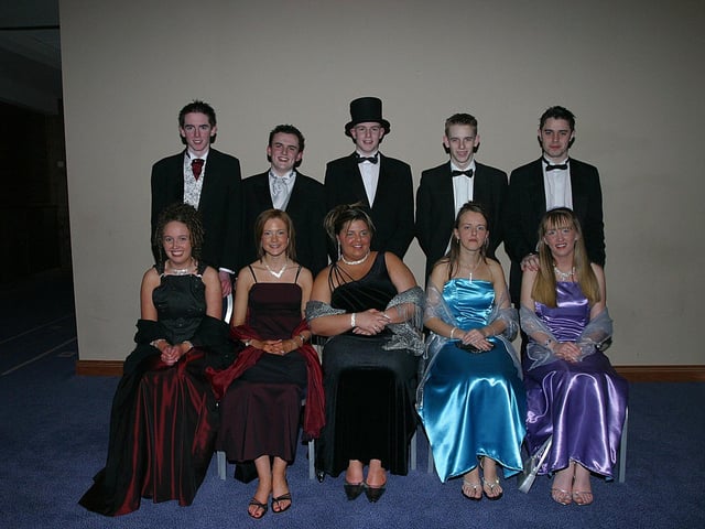 Seated: Michelle Harkin, Stephanie Killen, Fiona McLaughlin, Nicola Carlin and Martina Bradley. Standing: Paul McFadden, Tony Ward, Ciaran Ward, Sean Cullen and Liam Gallagher. (0403T15)