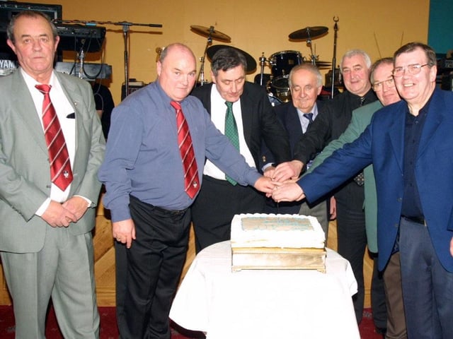 Felix McCrossan, Danny Bomber Rouse, Tosser Kelly, Willie John Carlin, John Madden, Billy Wallace and Eamon McColgan.