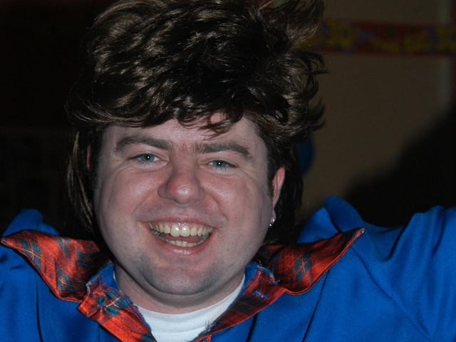 Eamon celebrating his 30th birthday 20 years ago.