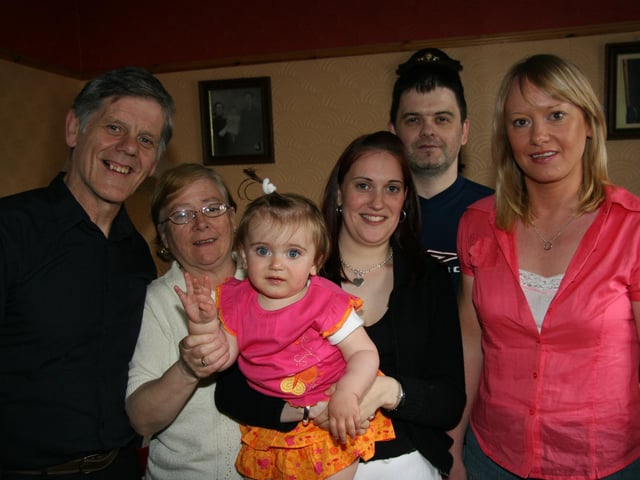 Katy Mary Sheerin with family 20 years ago.