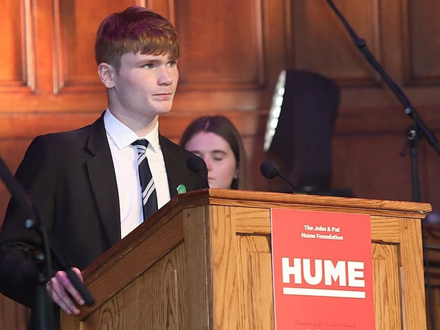 St. Columb's College student James Tourish.