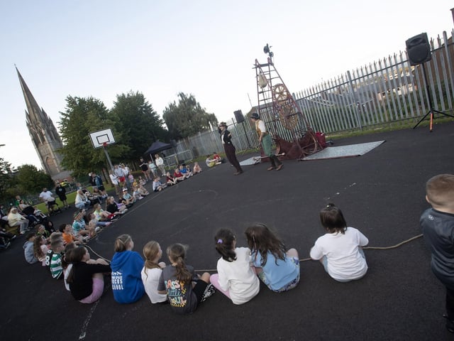 Children and adults enjoying the Sanita Circus at Bull Park on Friday night. (Photos: Jim McCafferty Photography) : .