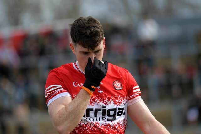 RULED OUT: Derry’s Gareth McKinless . Photo: George Sweeney