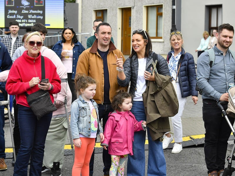 Spectators at the Clonmany Festival Parade on Sunday afternoon. Photo: George Sweeney
