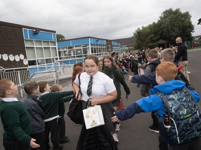 P7 Pupils Sign Off at Greenhaw PS! Jim McCafferty Photography.