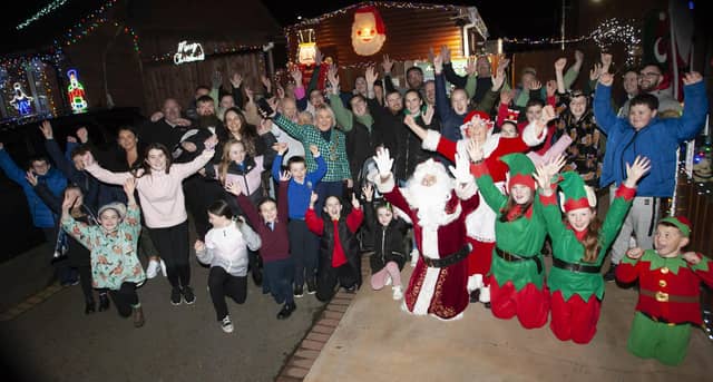 Season’s greetings from everyone at Amelia Court as the Mayor, Sandra Duffy switched on the Christmas Lights on Thursday night.