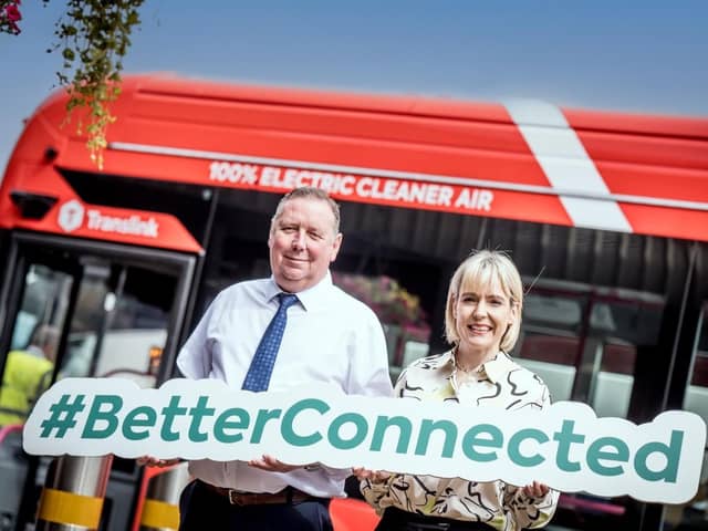 Raymond Edwards, Assistant Service Delivery Manager, Translink and Sarah Simpson, Business Change Manager - Zero Emissions, Translink