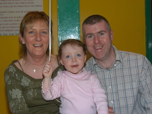 Parties and celebrations in February 2005: Aoife McCarron.