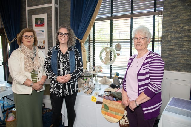 Carmel Gallagher, IDP, Moira McHugh , Rathmullen Tidy Towns and Anne McGarvey, Ramelton Tidy Towns at the Inishowen Development Partnership (IDP) ChangeMakers Donegal Annual Seminar in An Grianan Hotel, Burt on Friday last.    Photo Clive Wasson