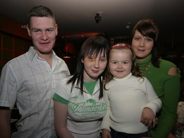 Laurie Villa with family for her birthday.
