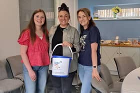 Team Cedar's  raising money at the 'Un-Runables' coffee morning.