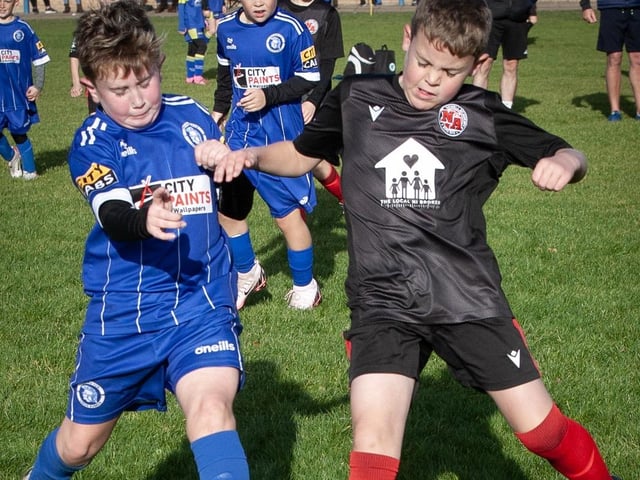 Action from Saturday's 2015s Sean O'Kane Memorial Cup between Trojans and Newell Academy at St. Joseph's Boys School.