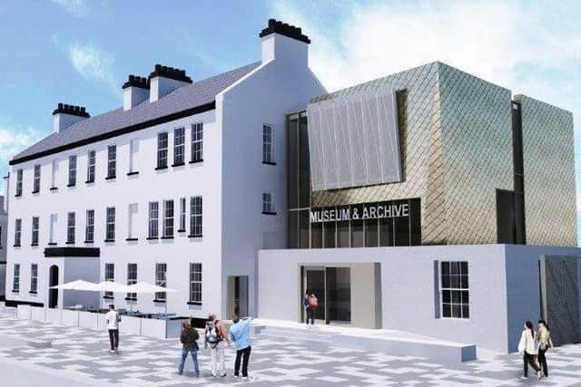An artist's impression of the new DNA Maritime Museum coming to Ebrington.
