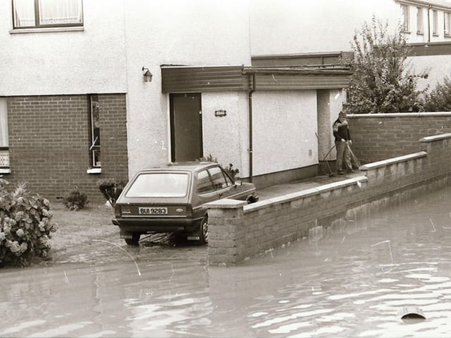 Flooding at Springvale, Coshquin and Ederowen back in 1985.