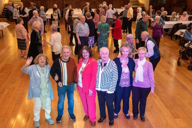 The Mayor Councillor Patricia Logue has hosted the monthly Mayor’s Tea Dance in the Guildhall pictured as people danced the afternoon away . Picture Martin McKeown. 07.02.24