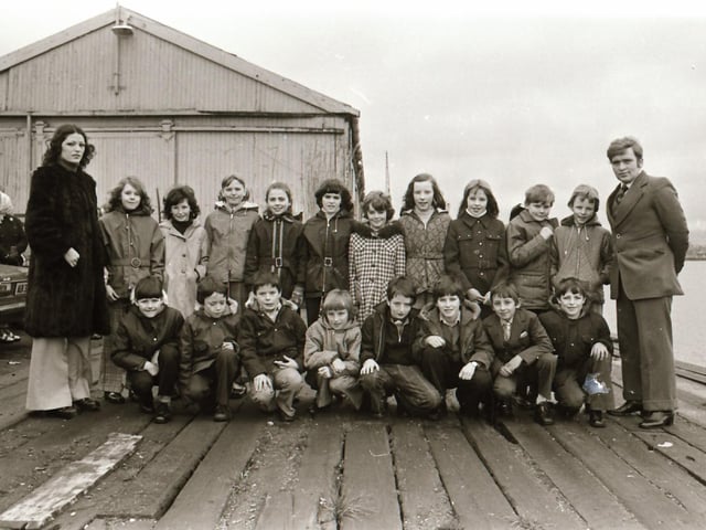 Young people on an outing in 1975.