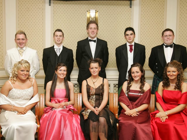 Front, from left, are Kelly Rooney, Aine Carlin, Sarah Casey, Lindsay McNeill and Maria McConalogue. Back, from left, are Frank Doherty, Stephen McSorley, Mary McIlveen, Eamonn Curran and Simon Patterson. (1511C04)