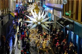 The colourful Derry Christmas procession passes through the city centre last year. Photo: George Sweeney. DER2248GS - 06
