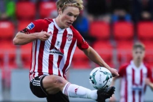 Derry City FC Home Shirt 2019. (Greg Sloggett). Adidas.